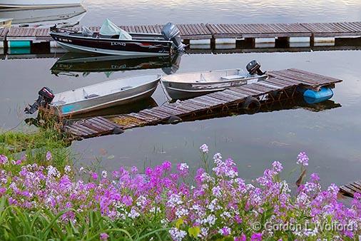 Boats & Flowers_24222-5.jpg - Photographed along the Rideau Canal Waterway at Rideau Ferry, Ontario, Canada.